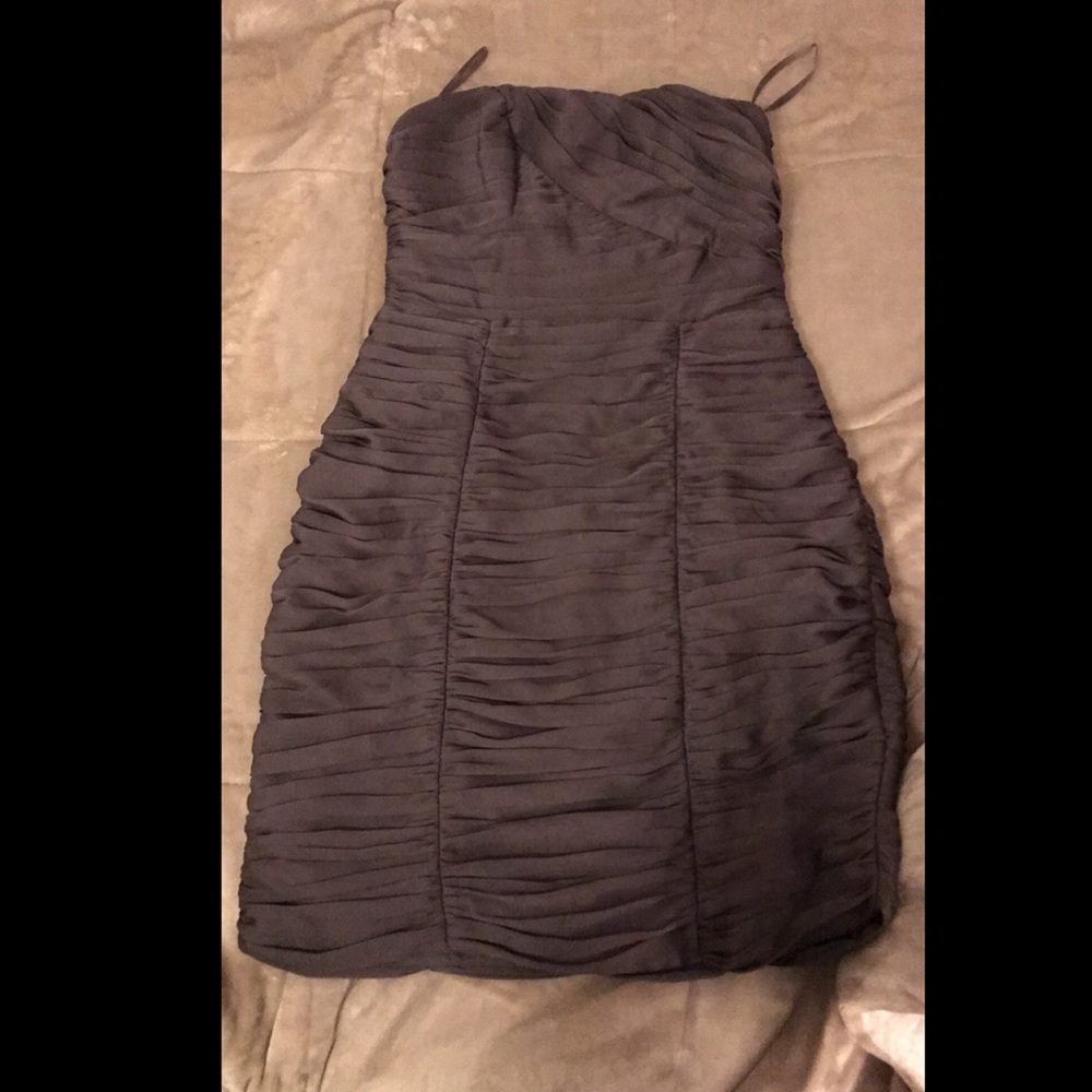 Formal Dark grey strapless dress